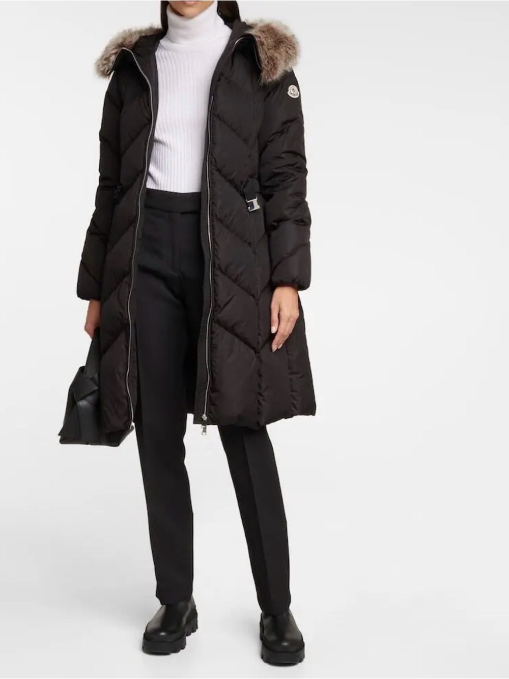 MONCLER
Genissiat Faux Fur-Trimmed Down Coat